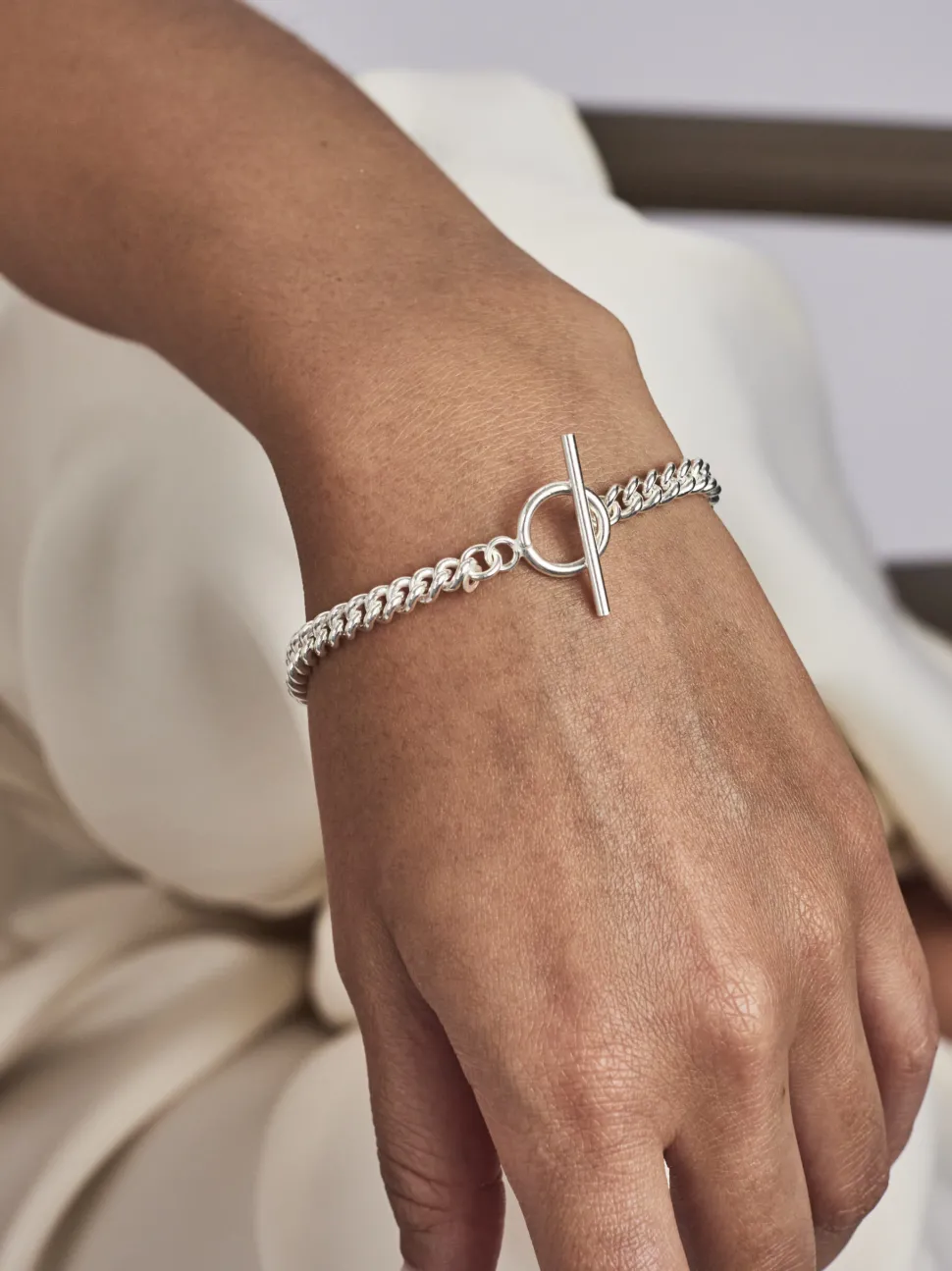 Baby Silver Curb Link Bracelet