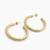 Classic 4cm Gold Hoop Earrings