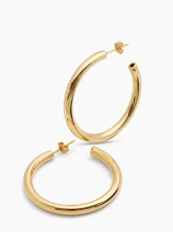 Classic 4cm Gold Hoop Earrings
