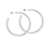 Classic 4cm Silver Hoop Earrings