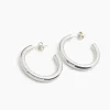 Classic 3cm Silver Hoop Earrings
