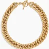 Giant Gold Curb Chain Necklace