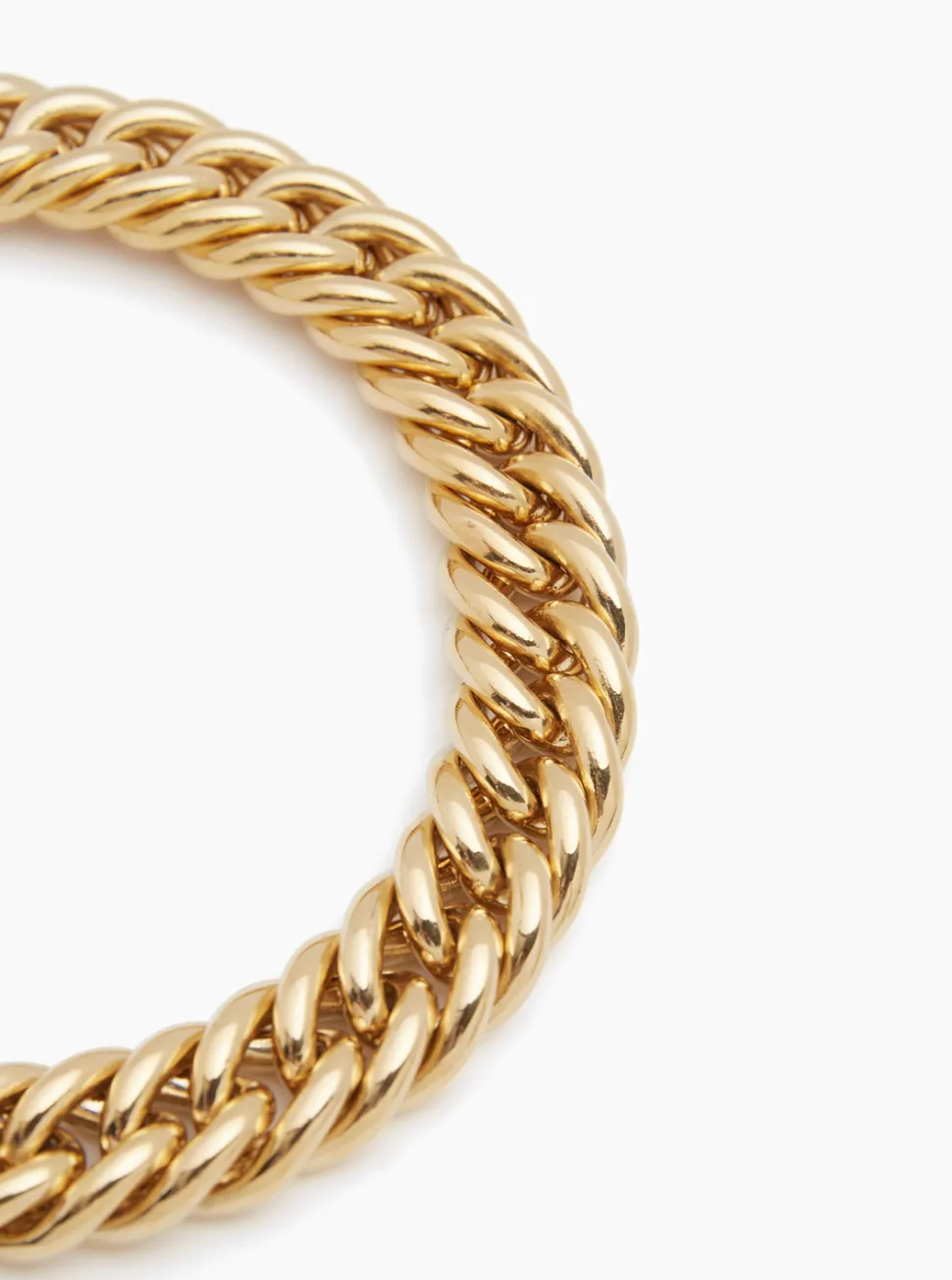 Giant Gold Curb Chain Necklace