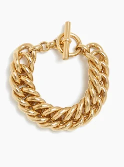 Giant Gold Curb Link Bracelet
