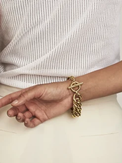 Giant Gold Curb Link Bracelet