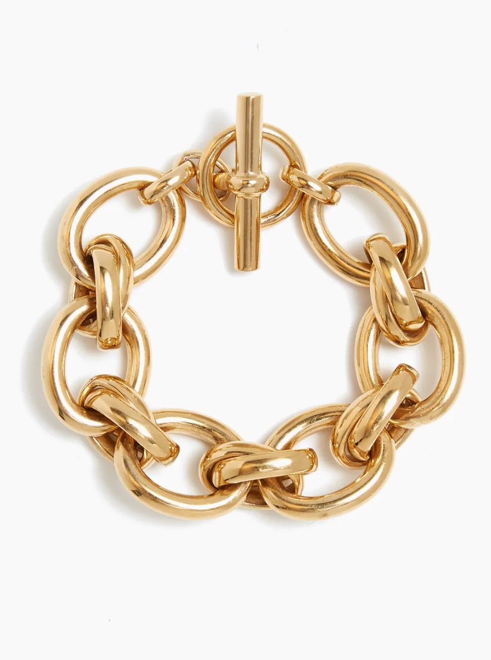 Giant Gold Double Linked Bracelet