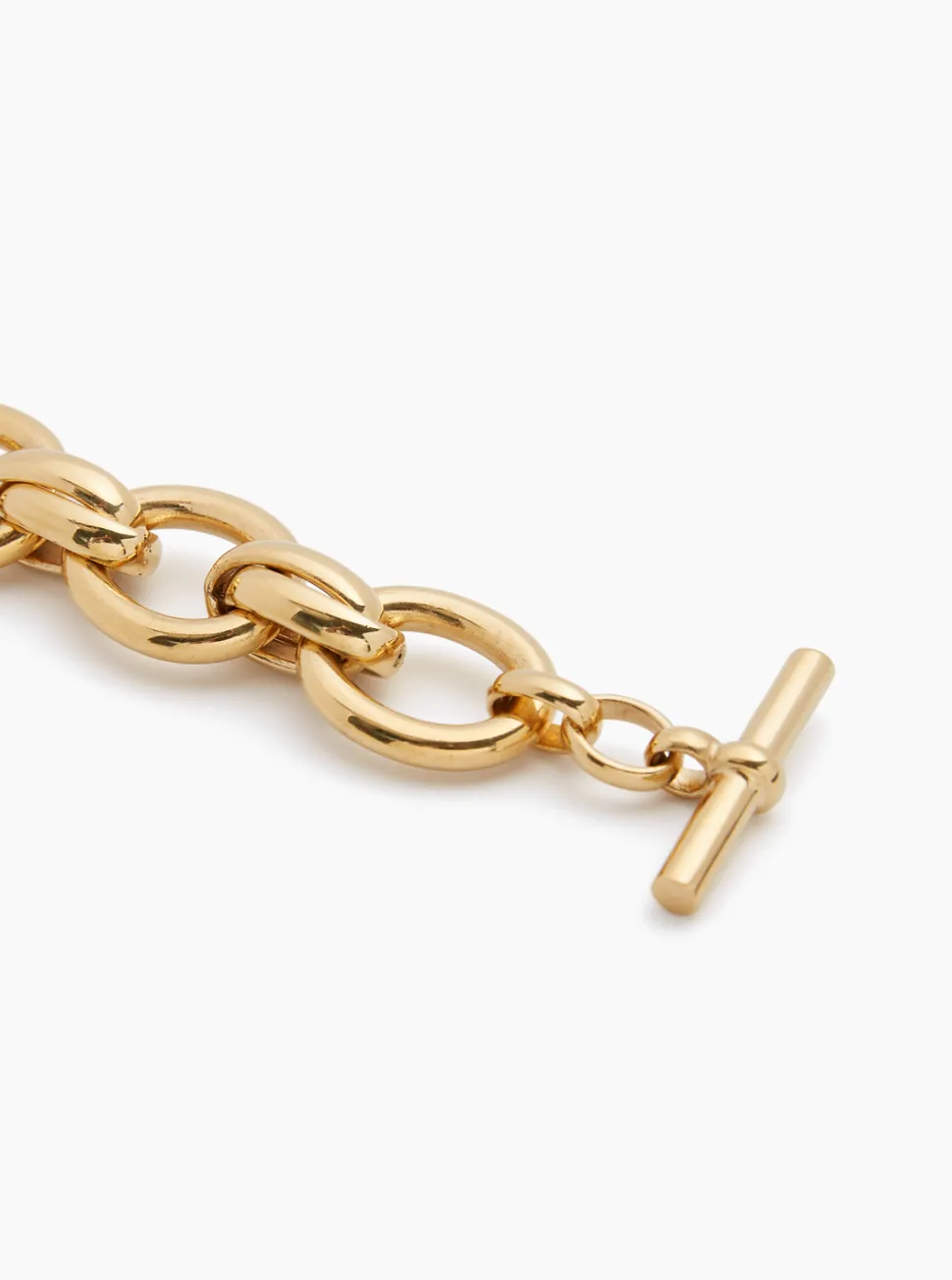 Giant Gold Double Linked Bracelet
