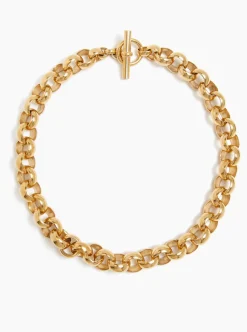 Giant Gold Rolo Link Necklace