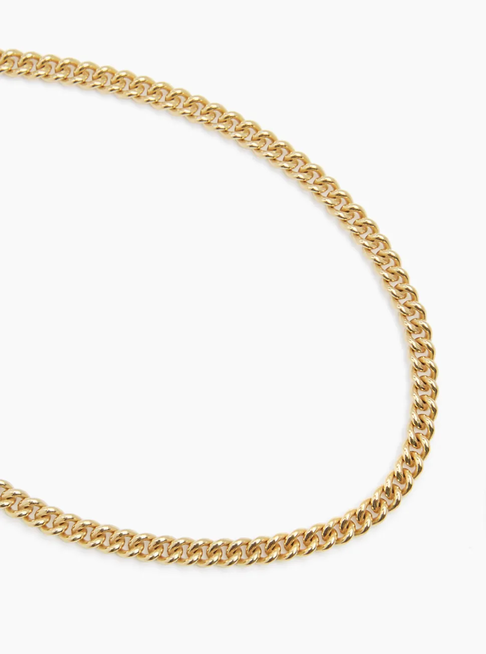 Giant Gold T-Bar On T-Bar Clasp Curb Chain