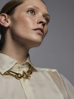 Giant Gold Watch Chain Necklace