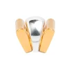 Gold and Silver Ridge Triple Ring Set