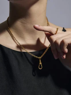 Gold Chunky Belcher Clipt Necklace