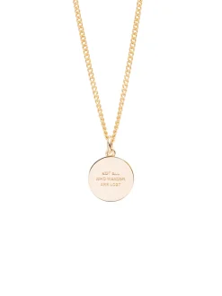Gold Compass / Not All Who Wander Necklace