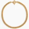 Gold Curb Link Choker