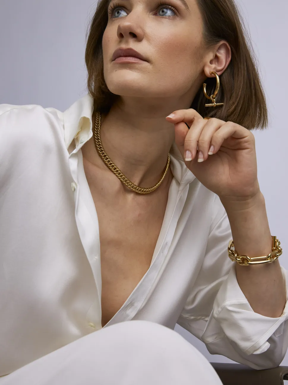 Gold Curb Link Choker