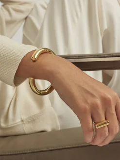Gold Horseshoe Bangle