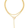 Gold Lariat Necklace