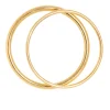 Gold Plain Bangle Set