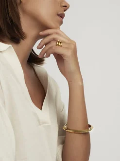 Gold Retro Bangle
