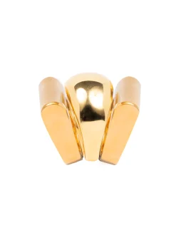 Gold Ridge Triple Ring Set