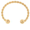 Gold Roped Torque Bracelet