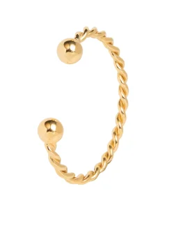 Gold Roped Torque Bracelet