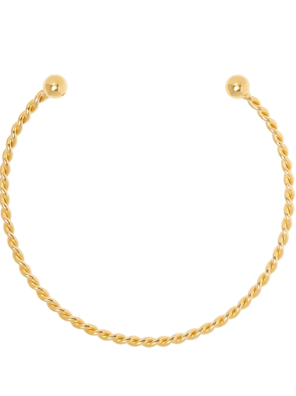 Gold Roped Torque Necklace