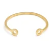 Gold Stacking Torque Bangle