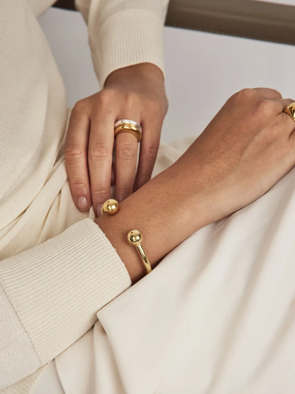 Gold Torque Bangle