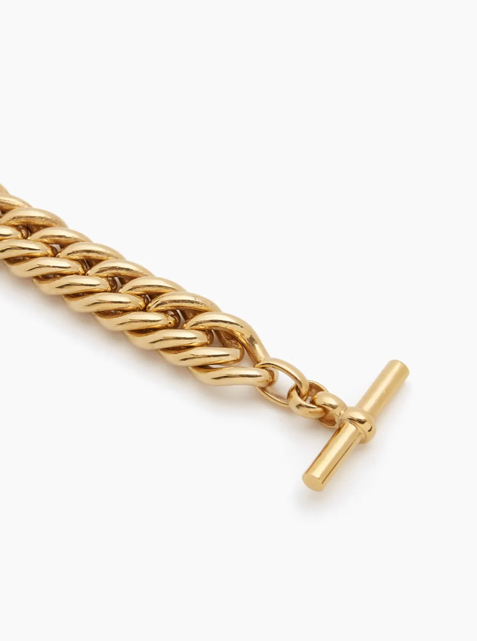 Large Gold Curb Chain Necklace