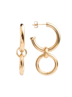 Large Gold Eternity Earrings