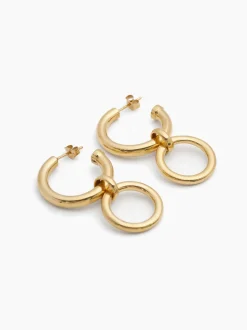 Large Gold Eternity Earrings