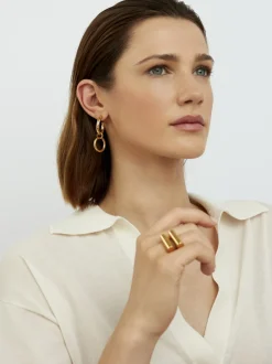 Large Gold Eternity Earrings