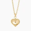 Large Gold Heart on Chunky Belcher Chain