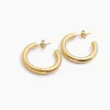 Large Gold Hoop Earrings