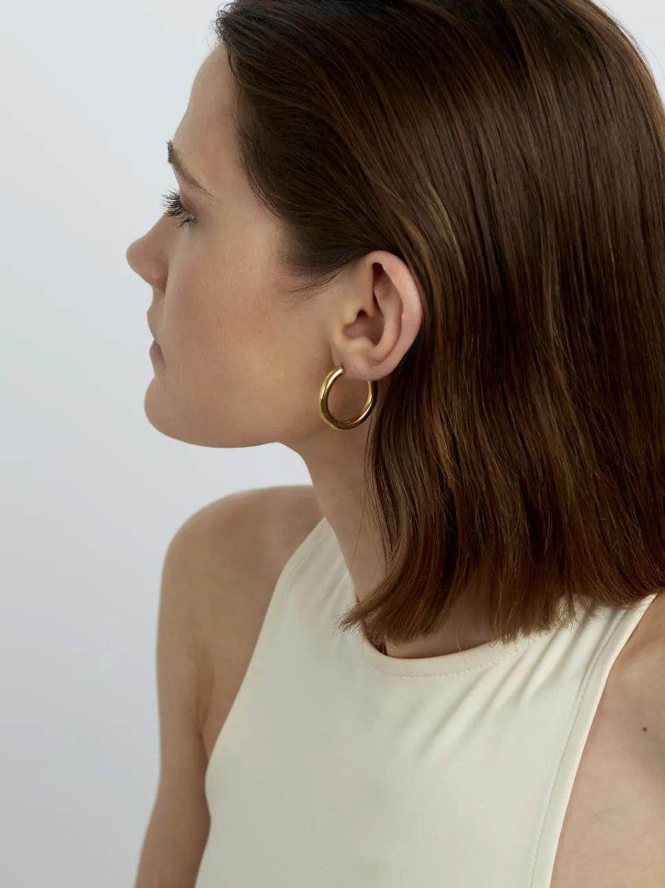 Large Gold Hoop Earrings