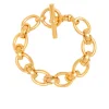 Large Gold Interlock Bracelet