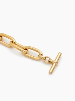 Large Gold Oval Chain Necklace