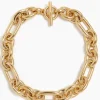 Large Gold Triple Link Necklace