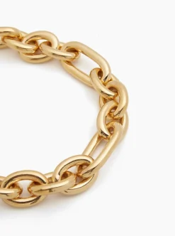 Large Gold Triple Link Necklace