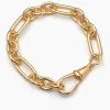 Large Gold Watch Clipt Bracelet