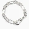 Large Silver Watch Clipt Bracelet