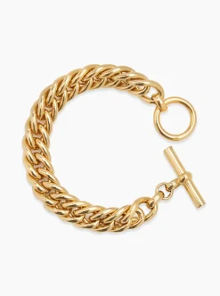 Medium Gold Curb Link Bracelet