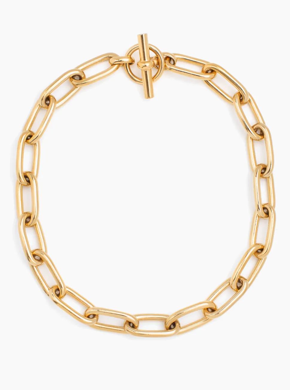 Medium Gold Oval Chain Necklace