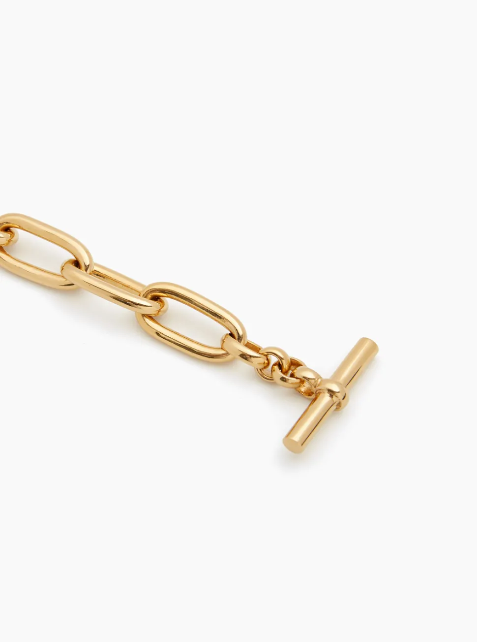 Medium Gold Oval Chain Necklace