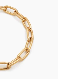 Medium Gold Oval Linked Bracelet