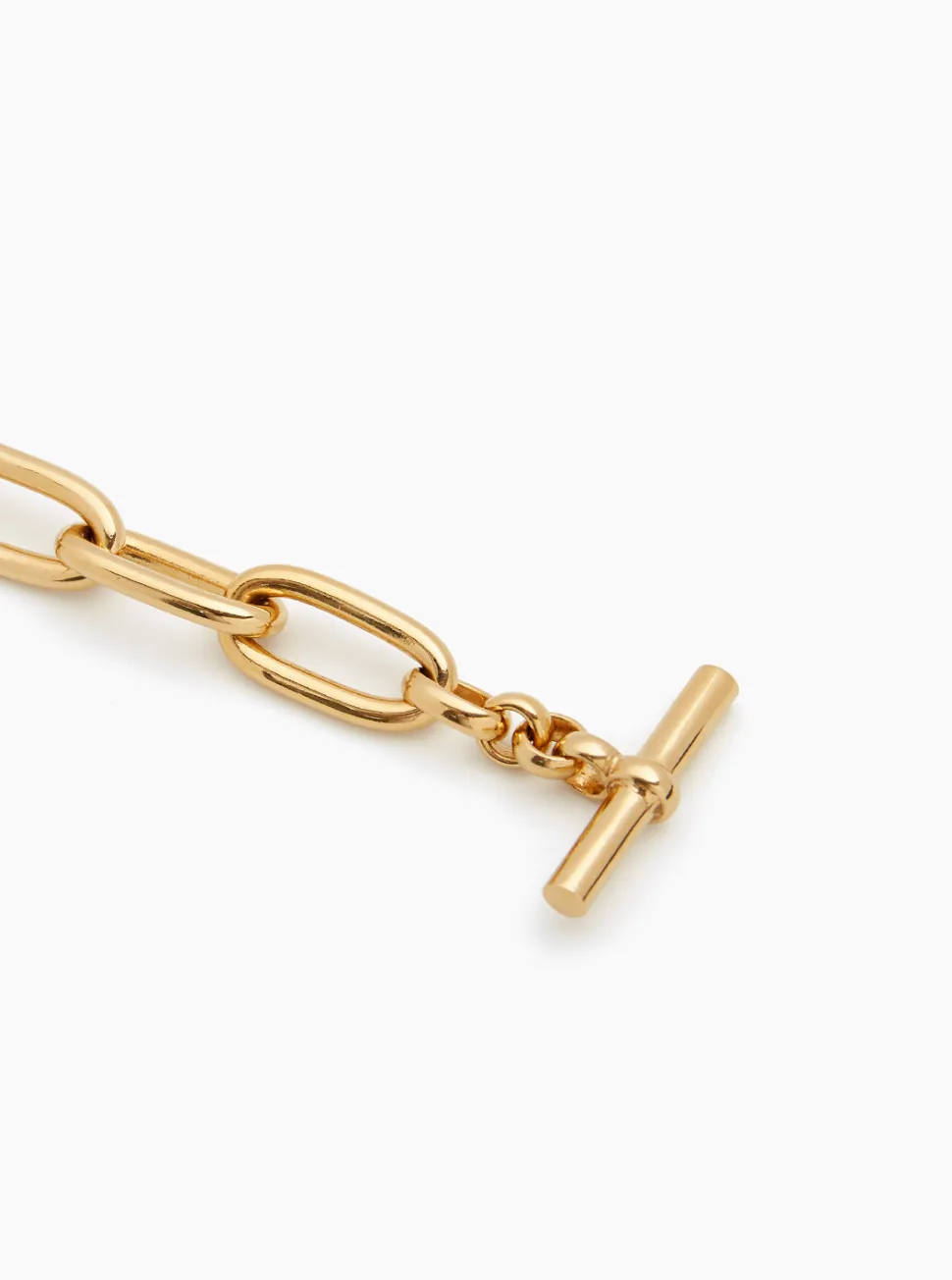 Medium Gold Oval Linked Bracelet