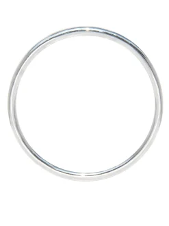 Medium Plain Silver Bangle