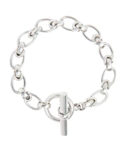 Medium Silver Interlock Bracelet
