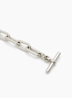 Medium Silver Oval Chain Necklace